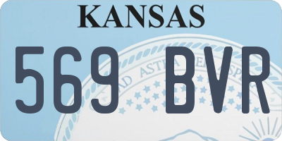 KS license plate 569BVR
