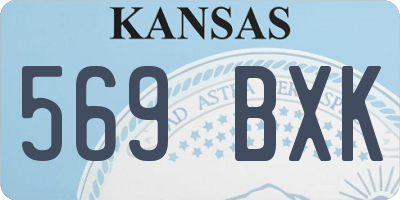 KS license plate 569BXK