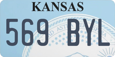 KS license plate 569BYL