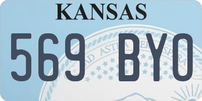 KS license plate 569BYO