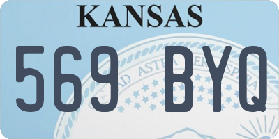 KS license plate 569BYQ