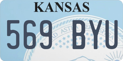 KS license plate 569BYU