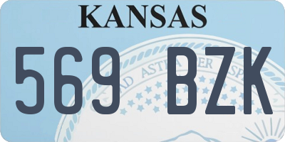 KS license plate 569BZK