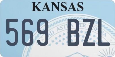 KS license plate 569BZL