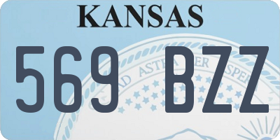 KS license plate 569BZZ