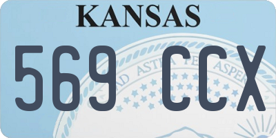 KS license plate 569CCX