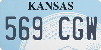 KS license plate 569CGW