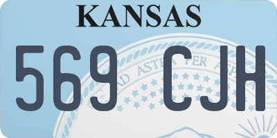 KS license plate 569CJH