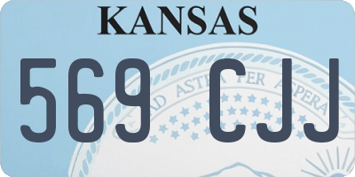 KS license plate 569CJJ