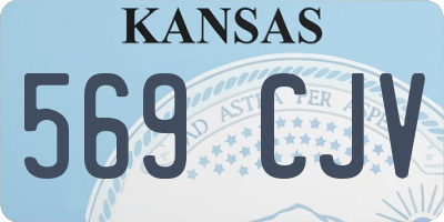 KS license plate 569CJV