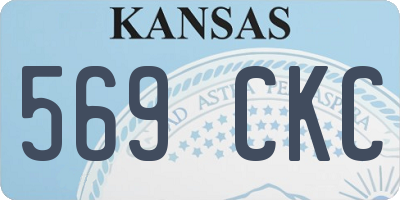 KS license plate 569CKC