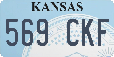 KS license plate 569CKF