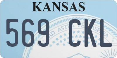KS license plate 569CKL