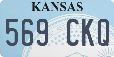KS license plate 569CKQ
