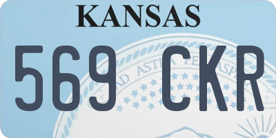 KS license plate 569CKR