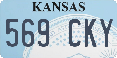 KS license plate 569CKY