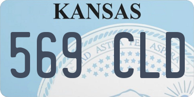 KS license plate 569CLD