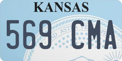 KS license plate 569CMA