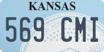 KS license plate 569CMI