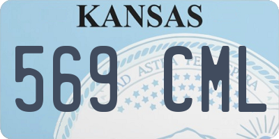 KS license plate 569CML