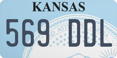 KS license plate 569DDL