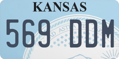 KS license plate 569DDM