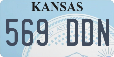 KS license plate 569DDN