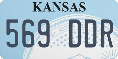 KS license plate 569DDR