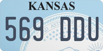 KS license plate 569DDU