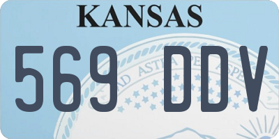 KS license plate 569DDV