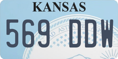 KS license plate 569DDW