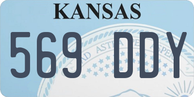 KS license plate 569DDY