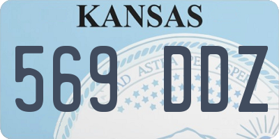 KS license plate 569DDZ