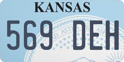 KS license plate 569DEH