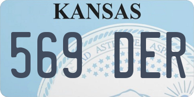KS license plate 569DER