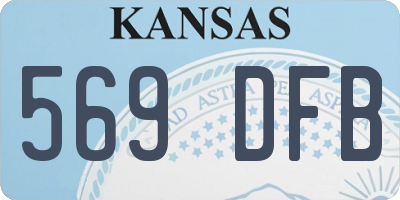 KS license plate 569DFB