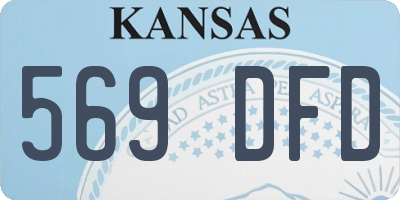 KS license plate 569DFD