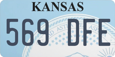 KS license plate 569DFE