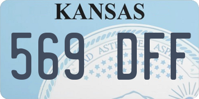KS license plate 569DFF