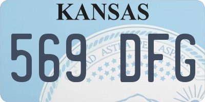 KS license plate 569DFG