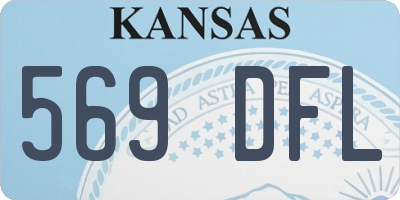 KS license plate 569DFL