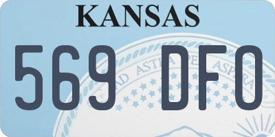 KS license plate 569DFO