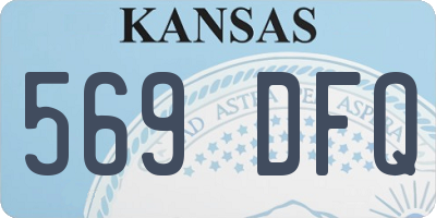 KS license plate 569DFQ