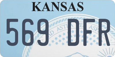 KS license plate 569DFR