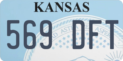 KS license plate 569DFT