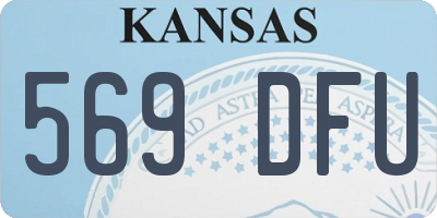 KS license plate 569DFU