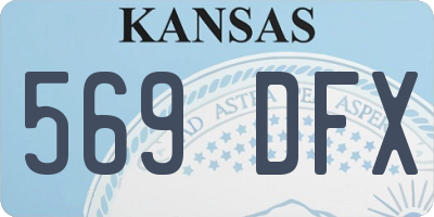 KS license plate 569DFX