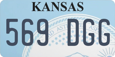 KS license plate 569DGG