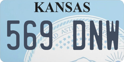 KS license plate 569DNW