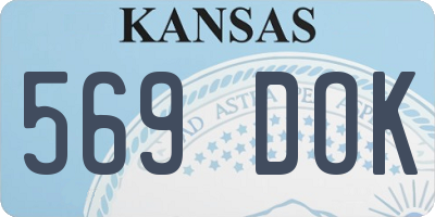 KS license plate 569DOK